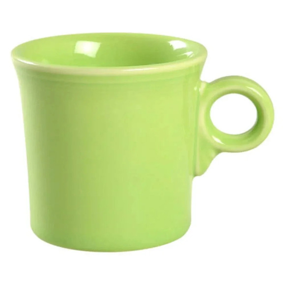 Vintage Homer Laughlin 90 Fiesta Ring Handle Mugs Lime Green Price For 1 - Picture 1 of 4